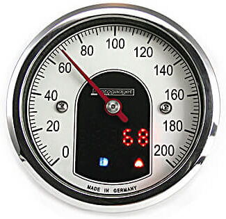 motogadget Analog speedo motoscope diminuto, pulido - Plata