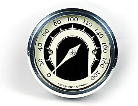 motogadget Analog speedo motoscope tiny speedster, anillo pulido - Plata