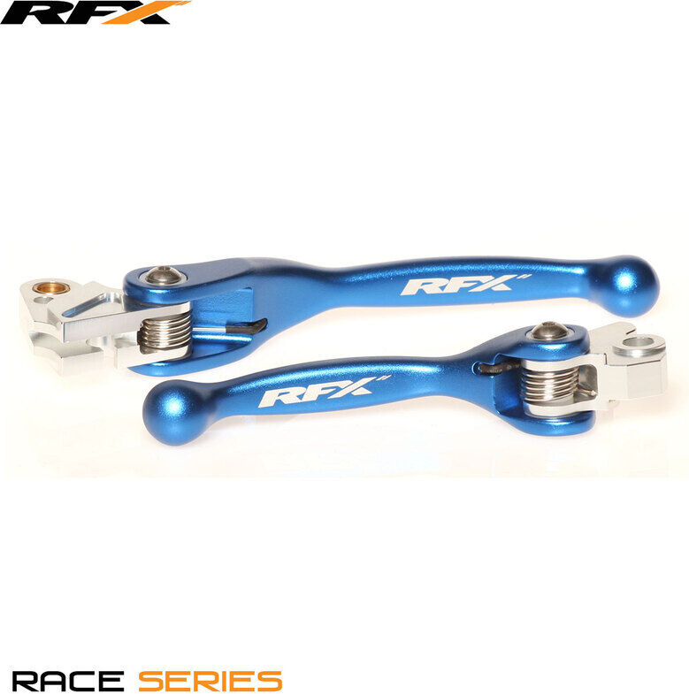 RFX Juego de palancas flexibles forjadas para carreras (Azul) -