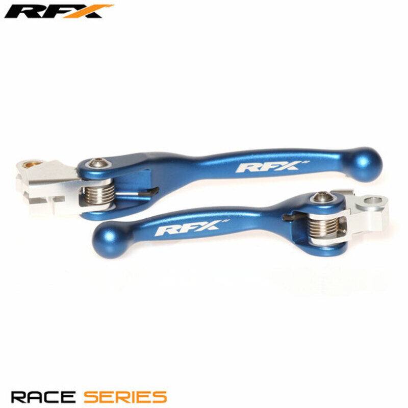 RFX Juego de palancas flexibles forjadas para carreras (Azul) -