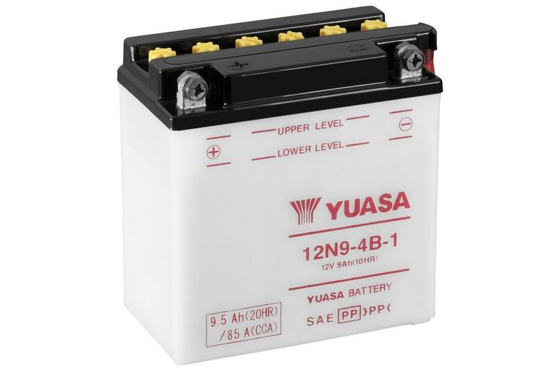 YUASA Batería  Convencional Sin Acid Pack - 12N9-4B-1 Batería sin paquete ácido -  (135 mm)