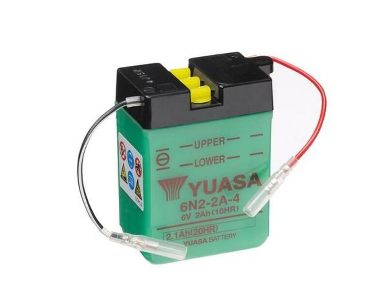 YUASA Batería  Convencional Sin Acid Pack - 6N2-2A-4 Batería sin paquete ácido -  (70 mm)