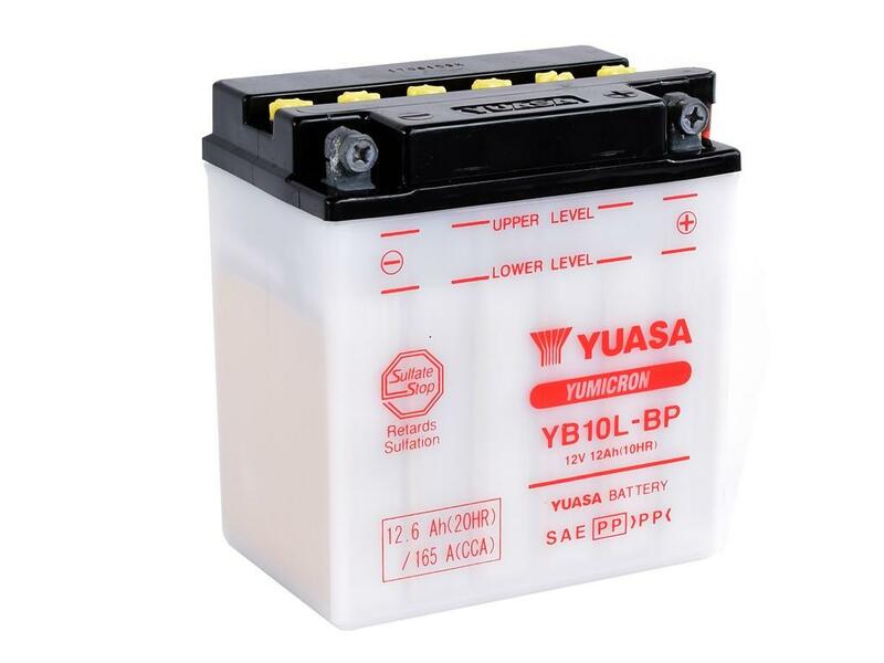 YUASA Batería  Convencional Sin Acid Pack - YB10L-BP Batería sin paquete ácido -  (135 mm)