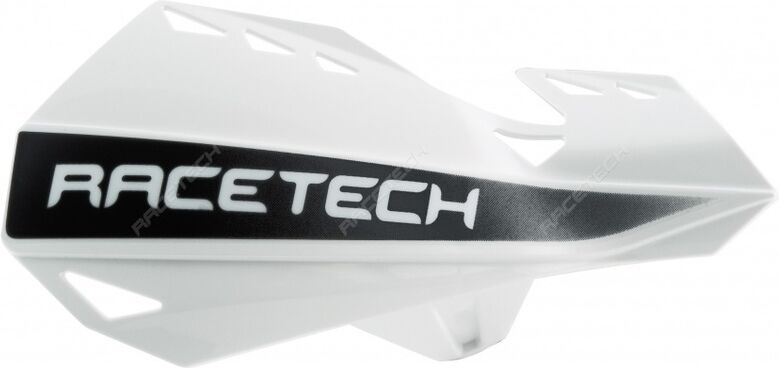 Race Tech Guardamanos blancos dobles -  (300 mm)