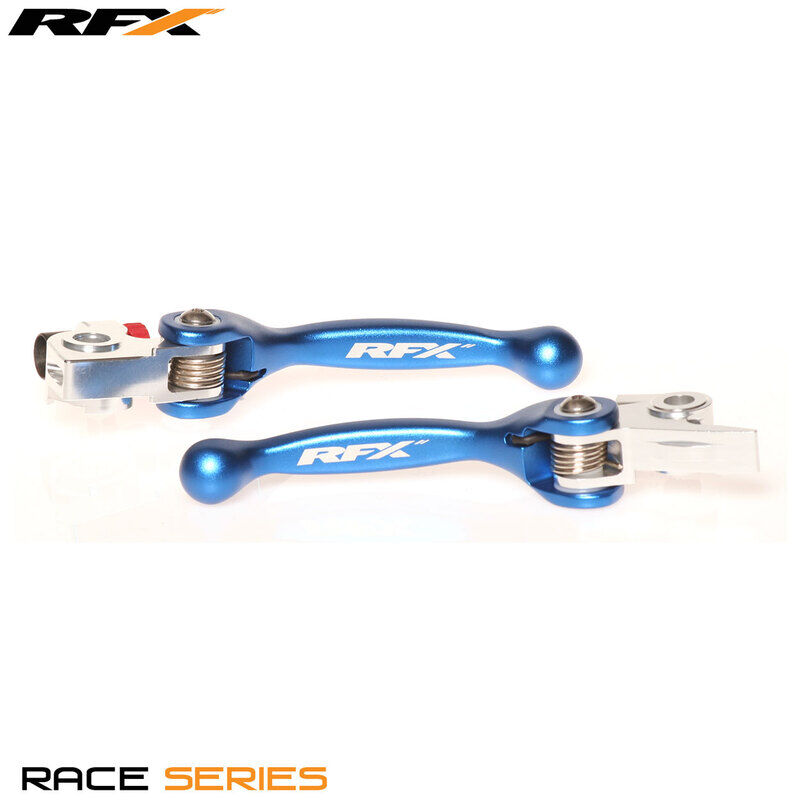 RFX Juego de palancas flexibles forjadas para carreras (Azul) -