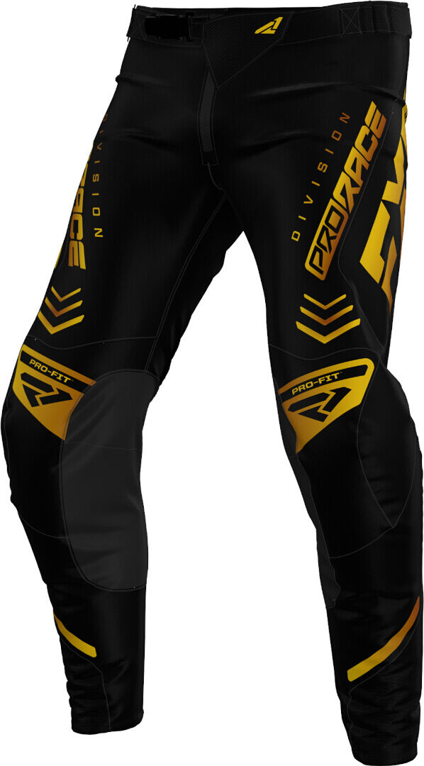 FXR Revo 2024 Youth Pantalones de motocross - Negro Oro (28)