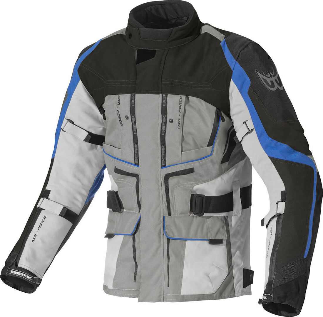 Berik Safari Chaqueta textil impermeable para motocicletas Berik Safari Chaqueta textil impermeable para motocicletas