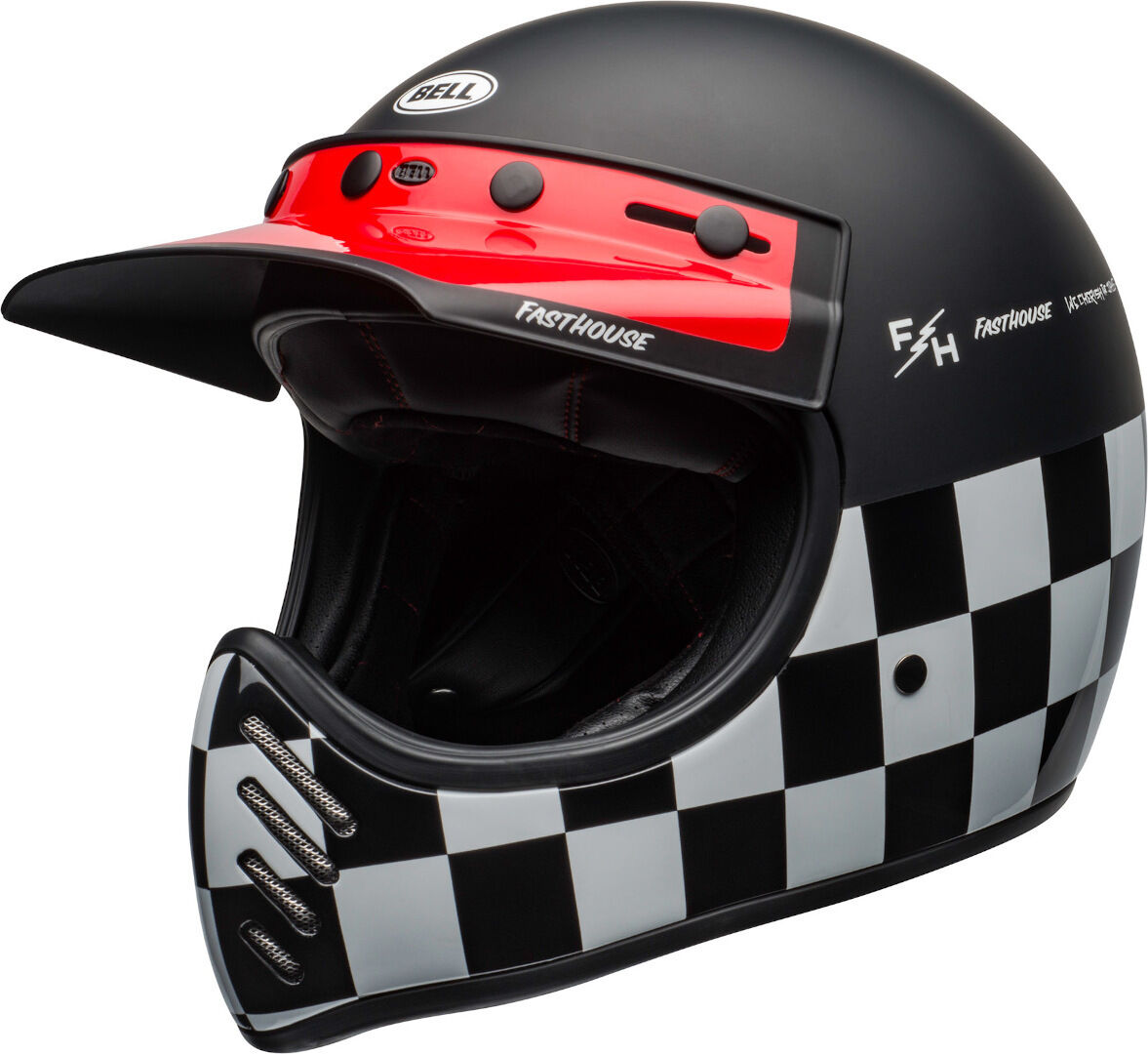 Bell Moto-3 Fasthouse Checkers Trial Casco Bell Moto-3 Fasthouse Checkers Trial Casco
