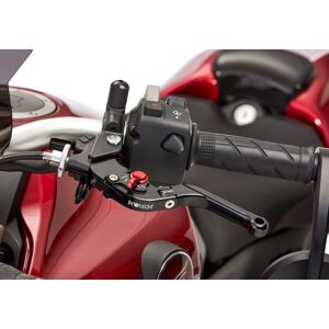 PROTECH Palanca de freno  Sport 6061-T6-Aluminio negro anodizado / ajustador rojo negro / rojo - Negro Rojo