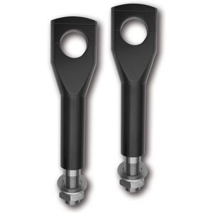 RITZ Alu-Riser Estilo plano Big Bone, negro, 150 mm, 1 1/4 pulgadas, con guía de cable interno - Negro