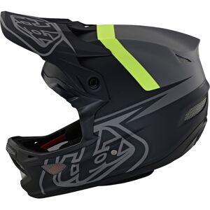 Lee D3 Fiberlite Slant Casco de descenso - Negro Gris Verde (M)