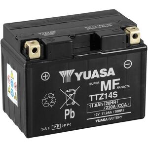 YUASA SIN MANTENIMIENTO Batería  con Acid Pack - TTZ14S Batería libre de mantenimiento -