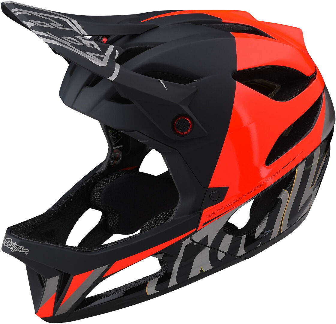 Lee MIPS Stage Nova Casco de descenso - Negro Rojo (M L)