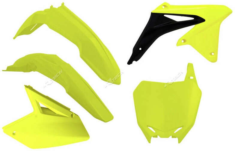 Race Tech Suzuki RM-Z450 kit de plástico amarillo fluorescente -