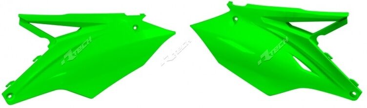 Race Tech Placas laterales verdes fluorescentes USA -