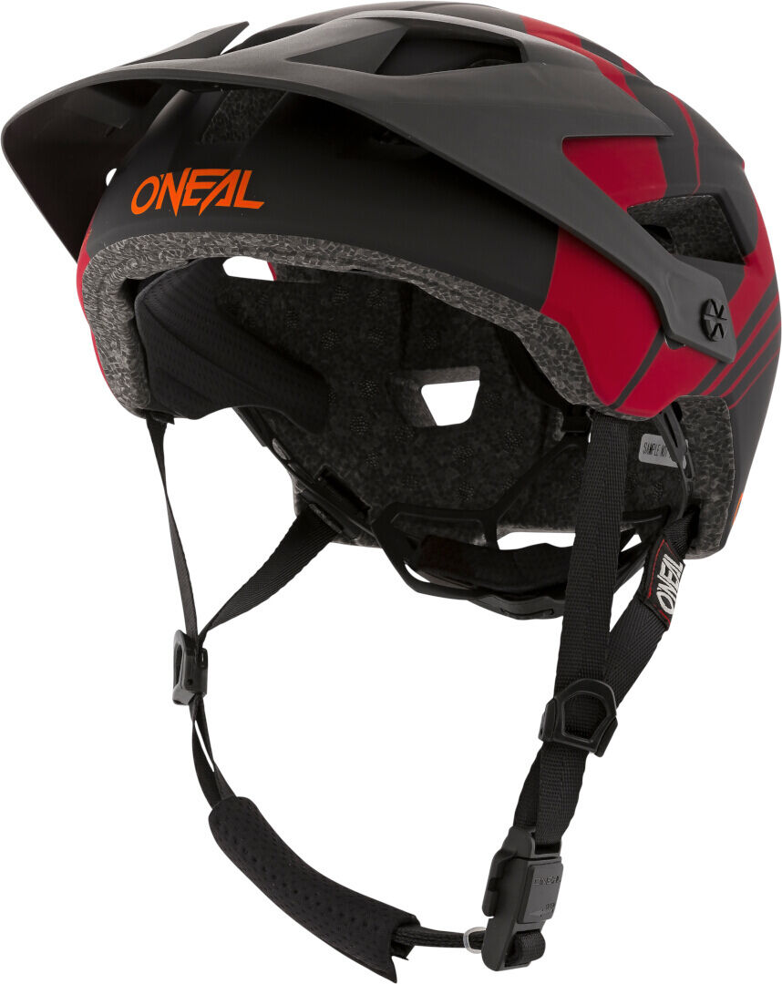 Oneal Defender Nova Casco de bicicleta - Negro Rojo (L XL)