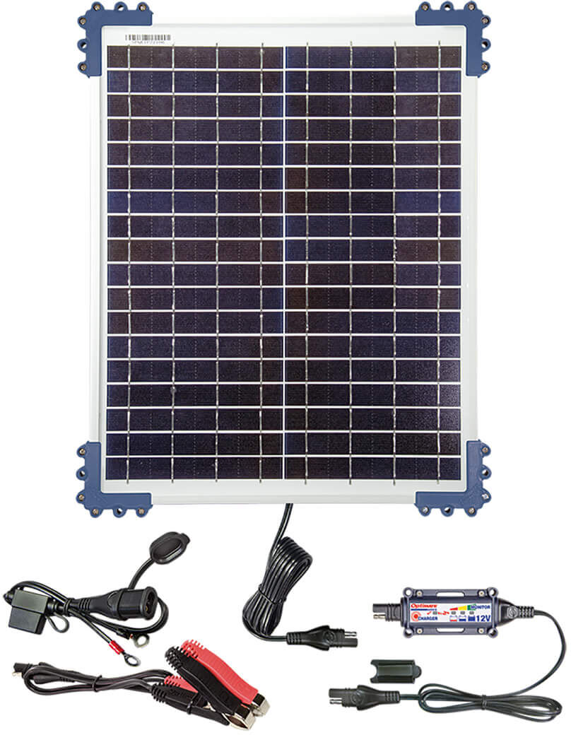 OPTIMATE Cargador  Solar DUO de 20 vatios para plomo/GEL/AGM/LFP -