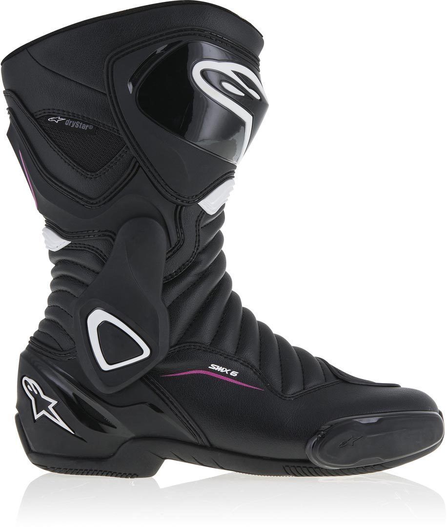 Alpinestars Stella SMX-6 V2 Drystar Botas de moto para damas - Negro Blanco Lila (41)