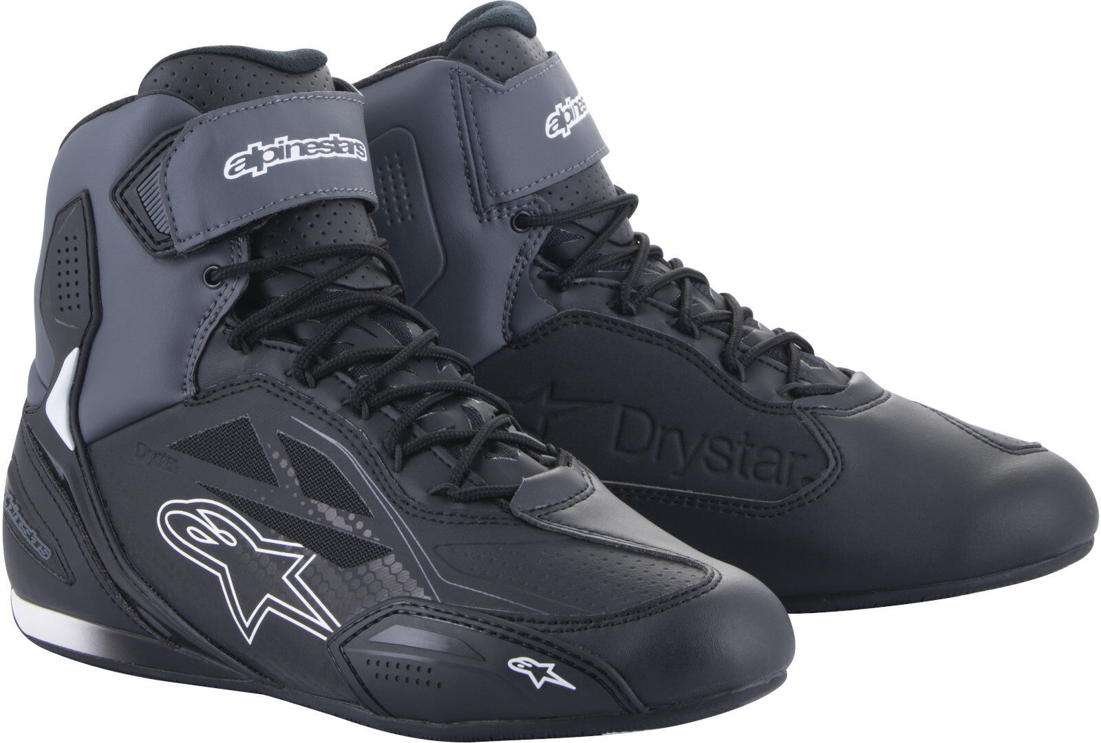 Alpinestars Faster-3 DryStar Zapatos de motocicleta - Negro Gris (41)