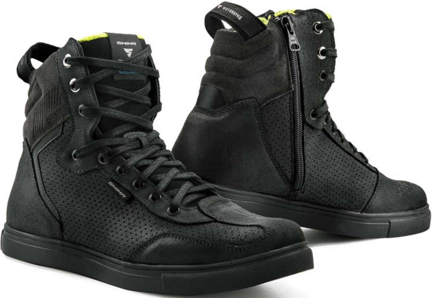 SHIMA Rebel Zapatos de moto impermeables - Negro (45)