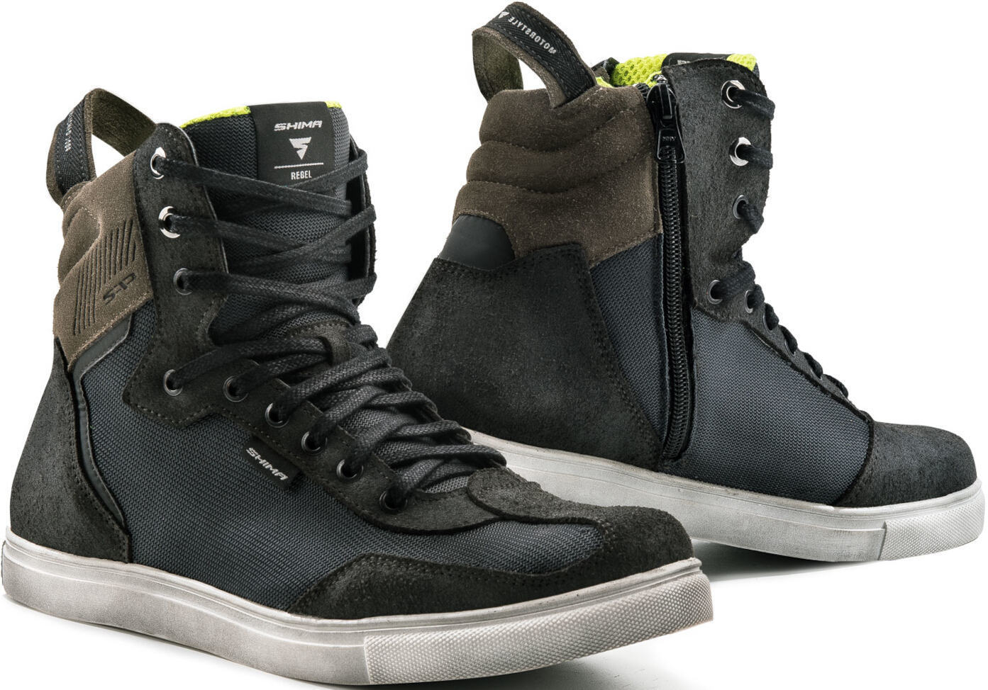 SHIMA Rebel Vented Zapatos de moto - Negro Gris (45)