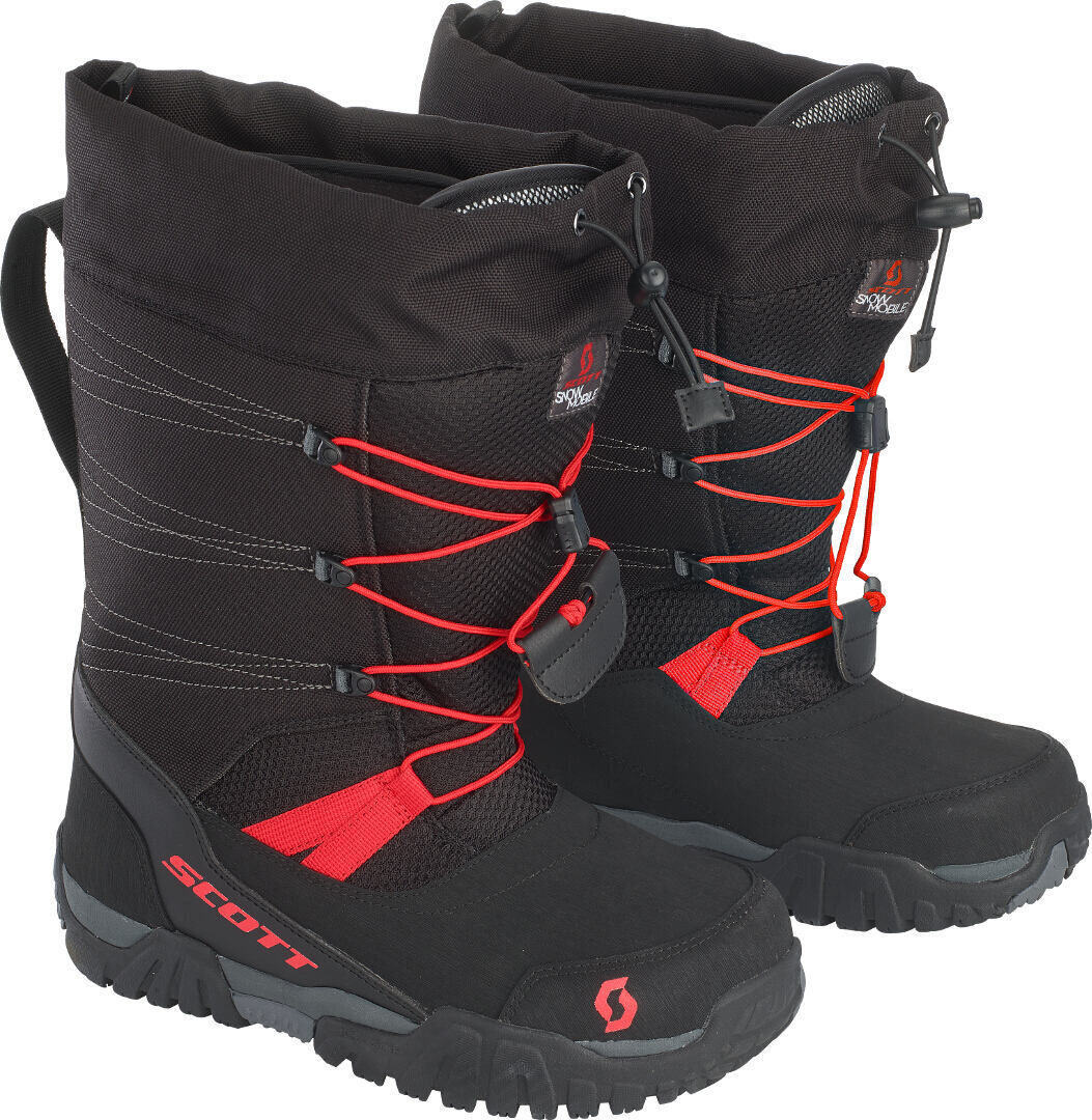 Scott R-T SMB Botas para motos de nieve - Negro Rojo (44)