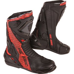 Modeka Yron Bota de motocicleta - Negro Rojo (41)