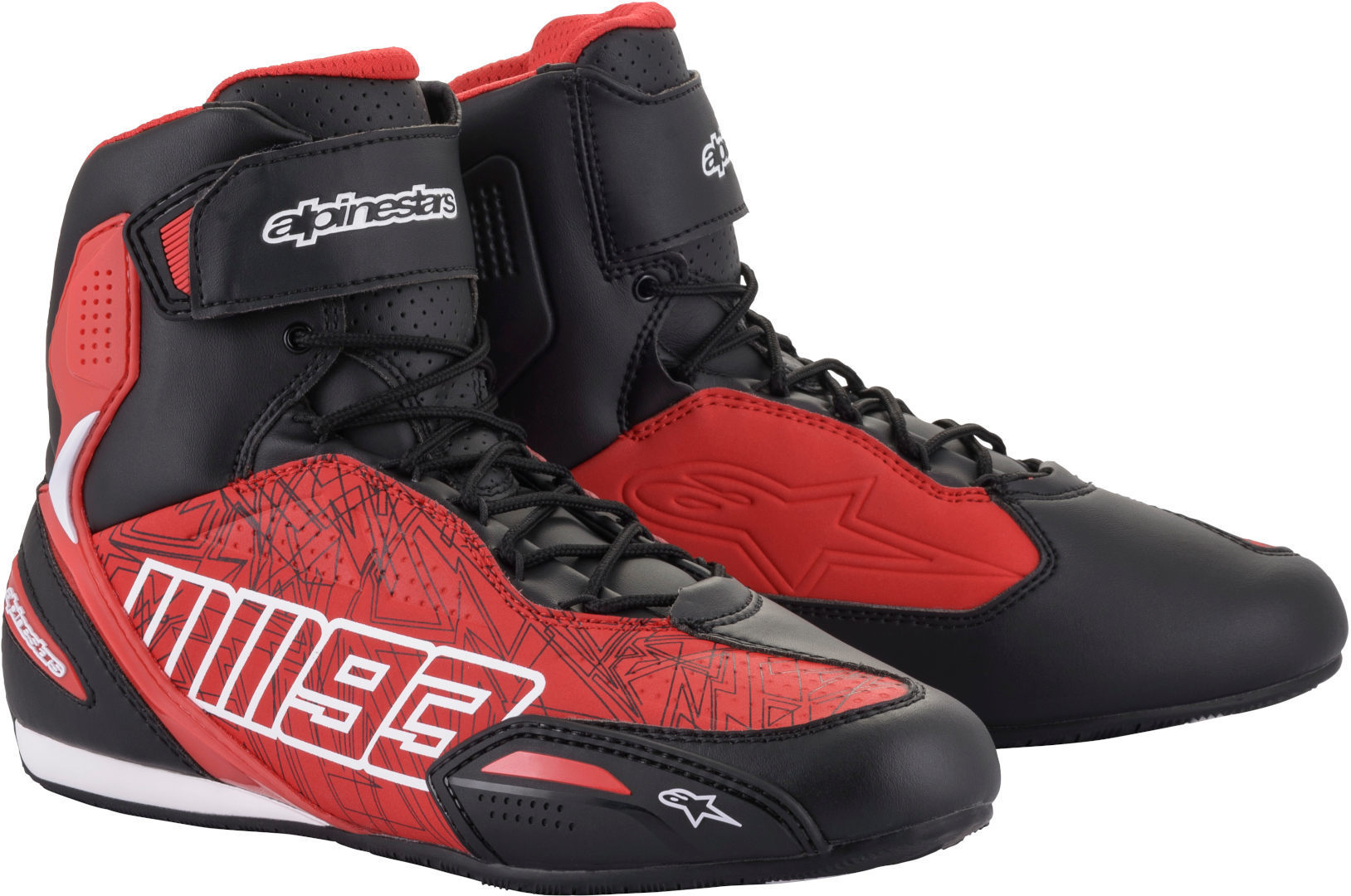 Alpinestars MM93 Austin Zapatos de motocicleta - Negro Rojo (47)