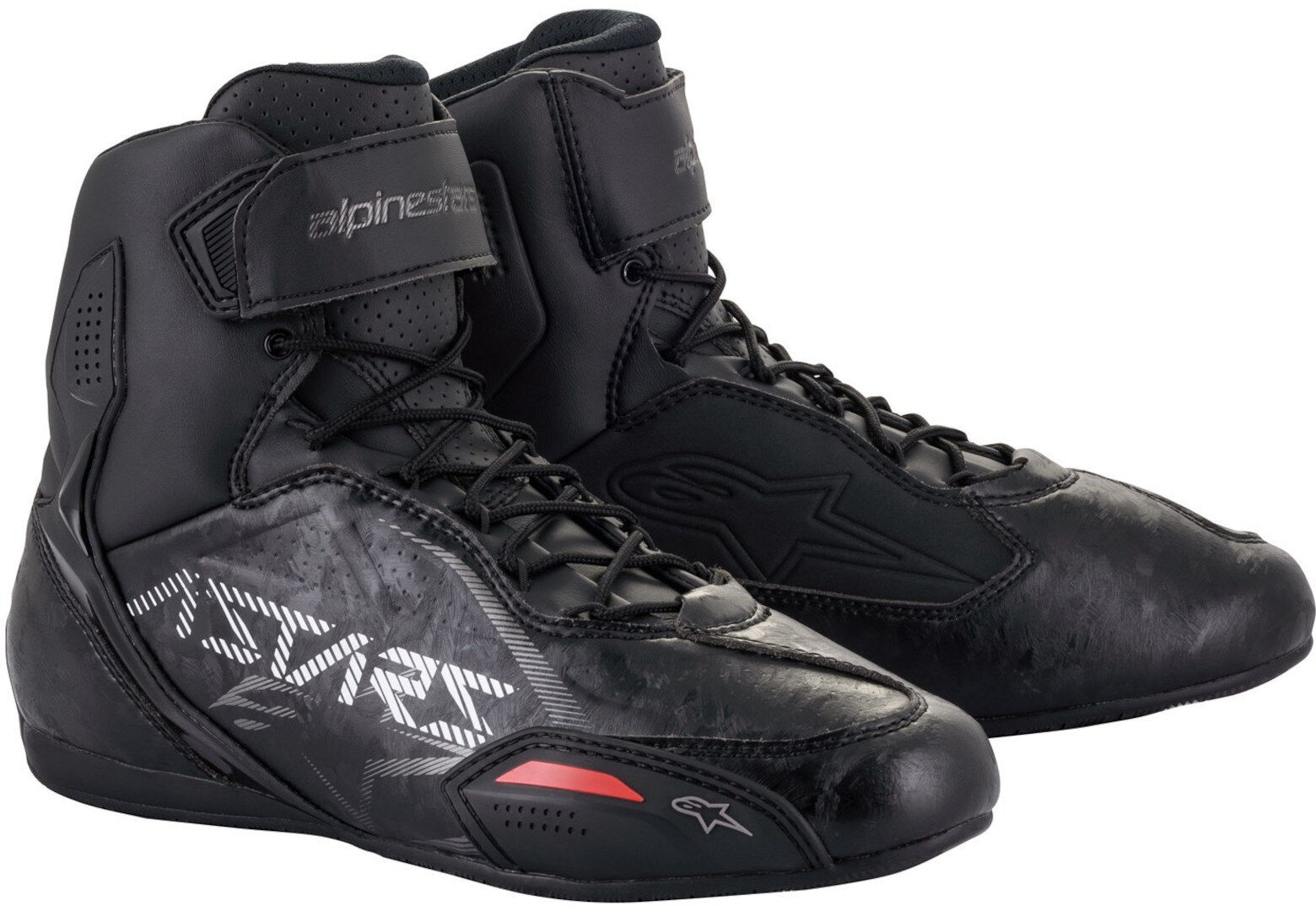 Alpinestars Faster-3 Gunmetal Zapatos de motocicleta - Negro Gris (41)