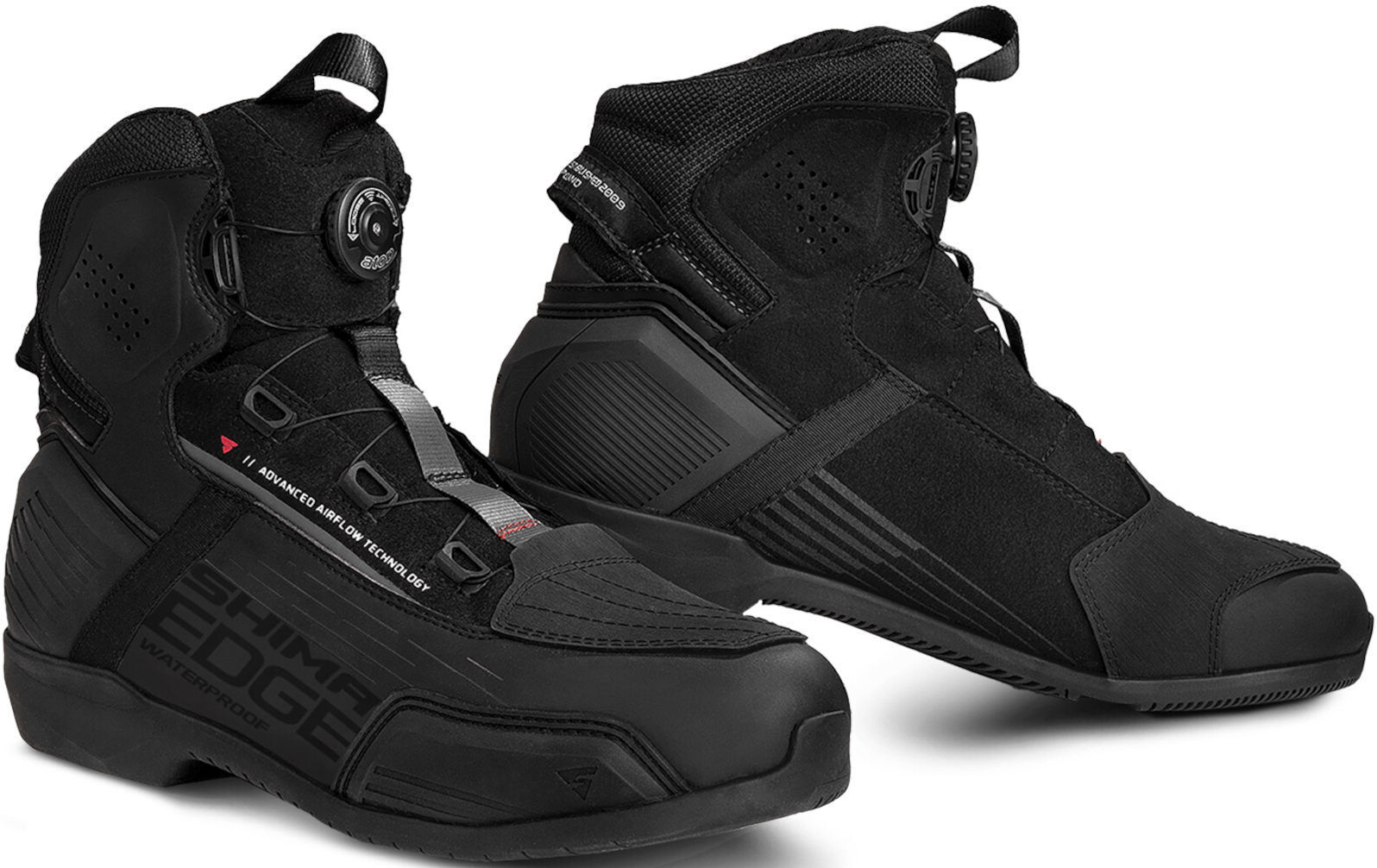 SHIMA Edge Zapatos de moto impermeables - Negro (42)