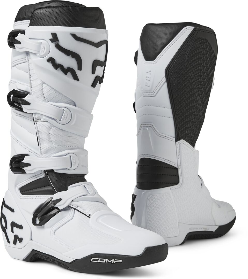 Fox Comp Botas de motocross - Negro Blanco (45)