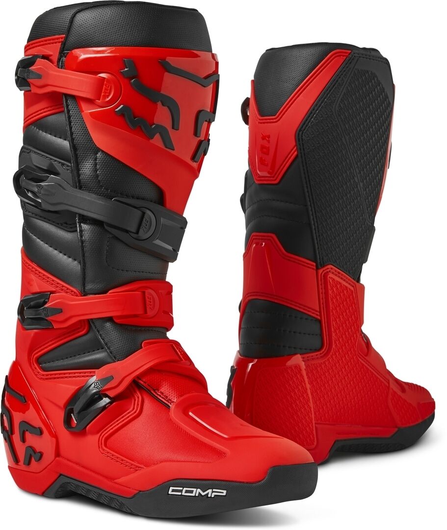 Fox Comp Botas de motocross - Rojo (45)