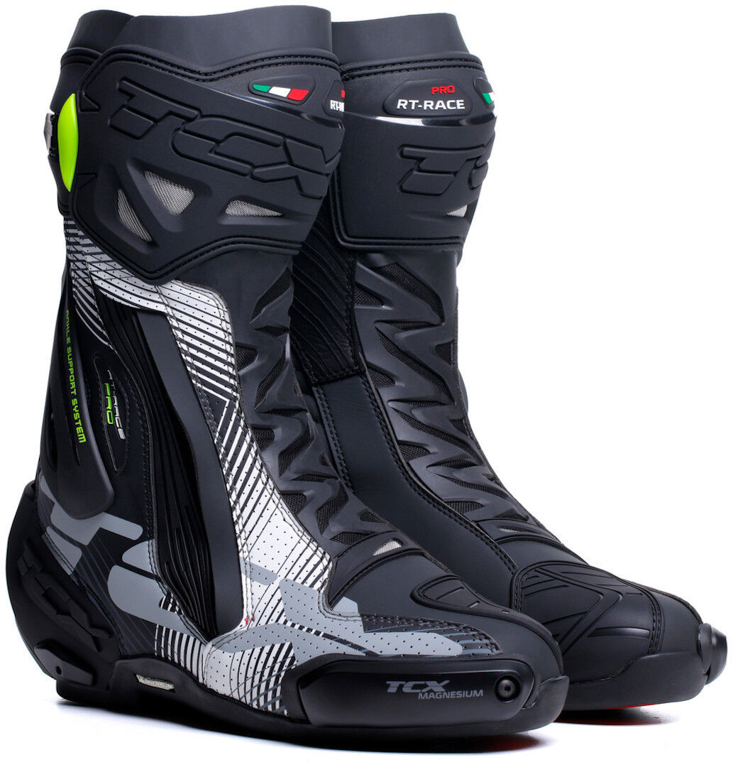 TCX RT-Race Pro Air 2023 Botas de moto - Negro Gris Blanco (42)