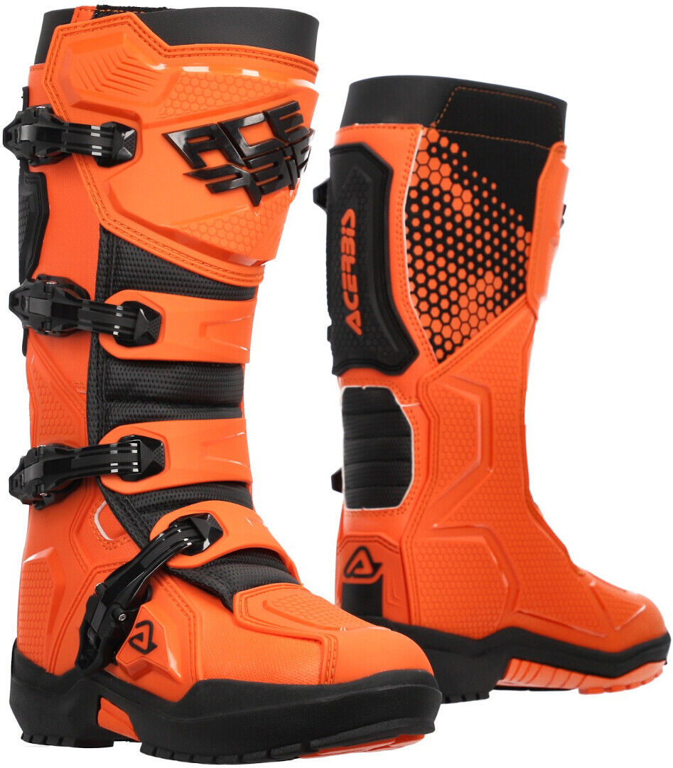 Acerbis Artiglio Botas de motocross - Negro Naranja (46)