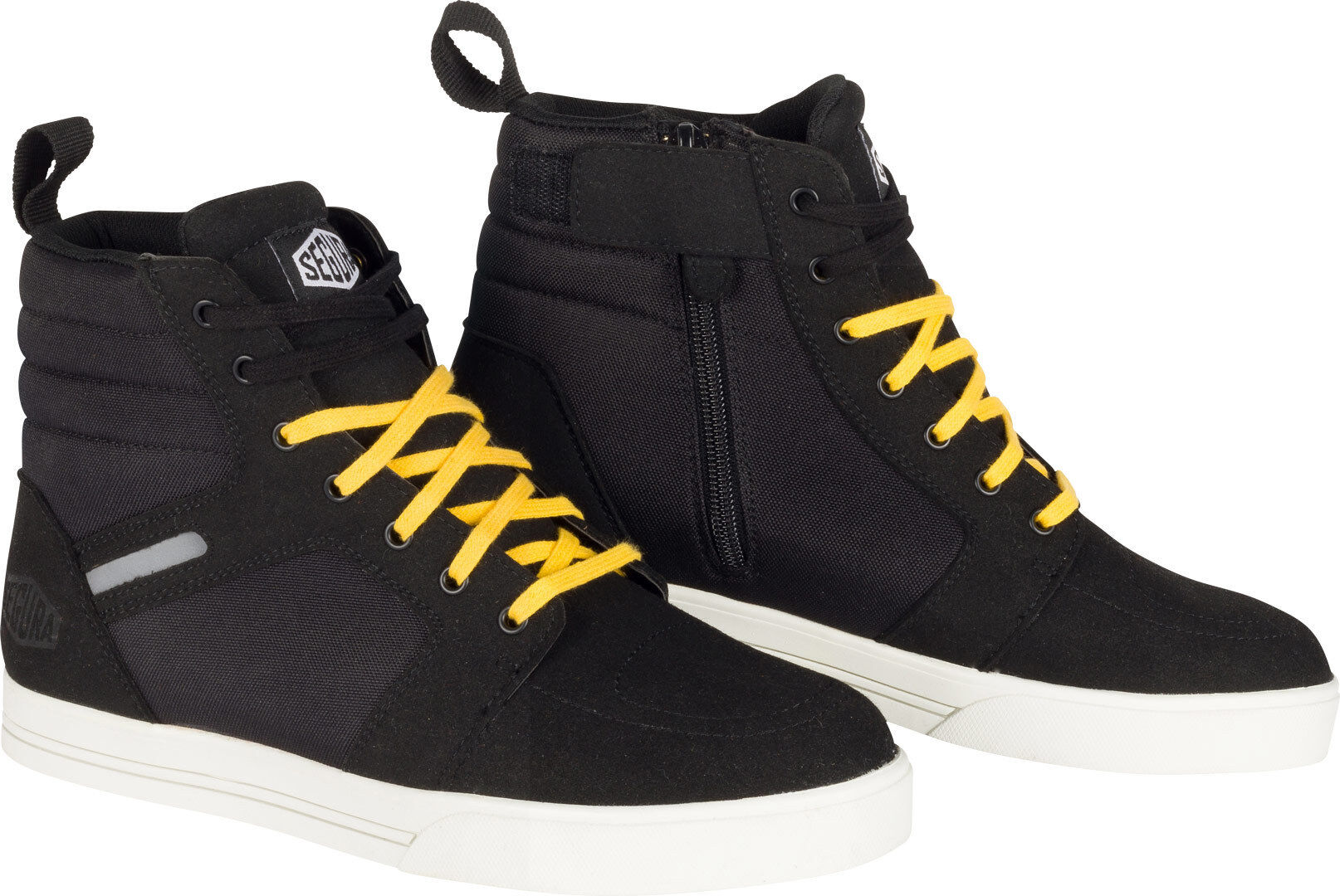 Segura Santana Zapatos de moto - Negro Amarillo (41)