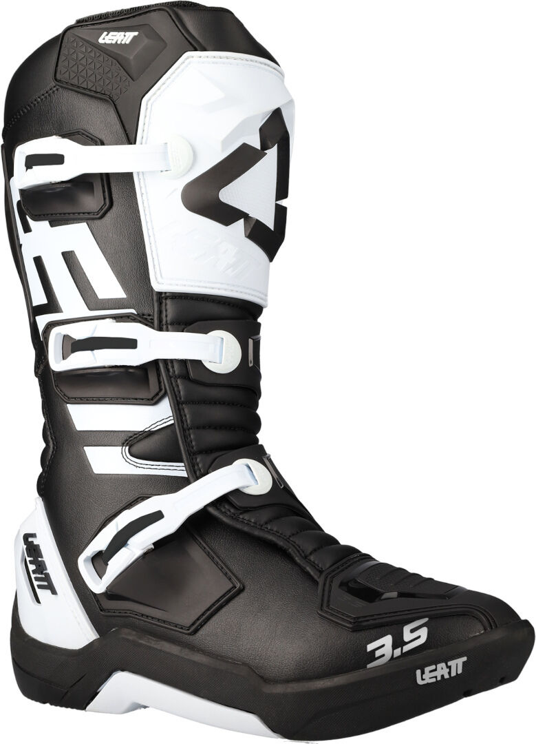 Leatt 3.5 Botas de Motocross para niños - Negro Blanco (39)