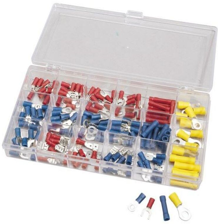 Draper Caja de orejetas eléctricas 150pcs -