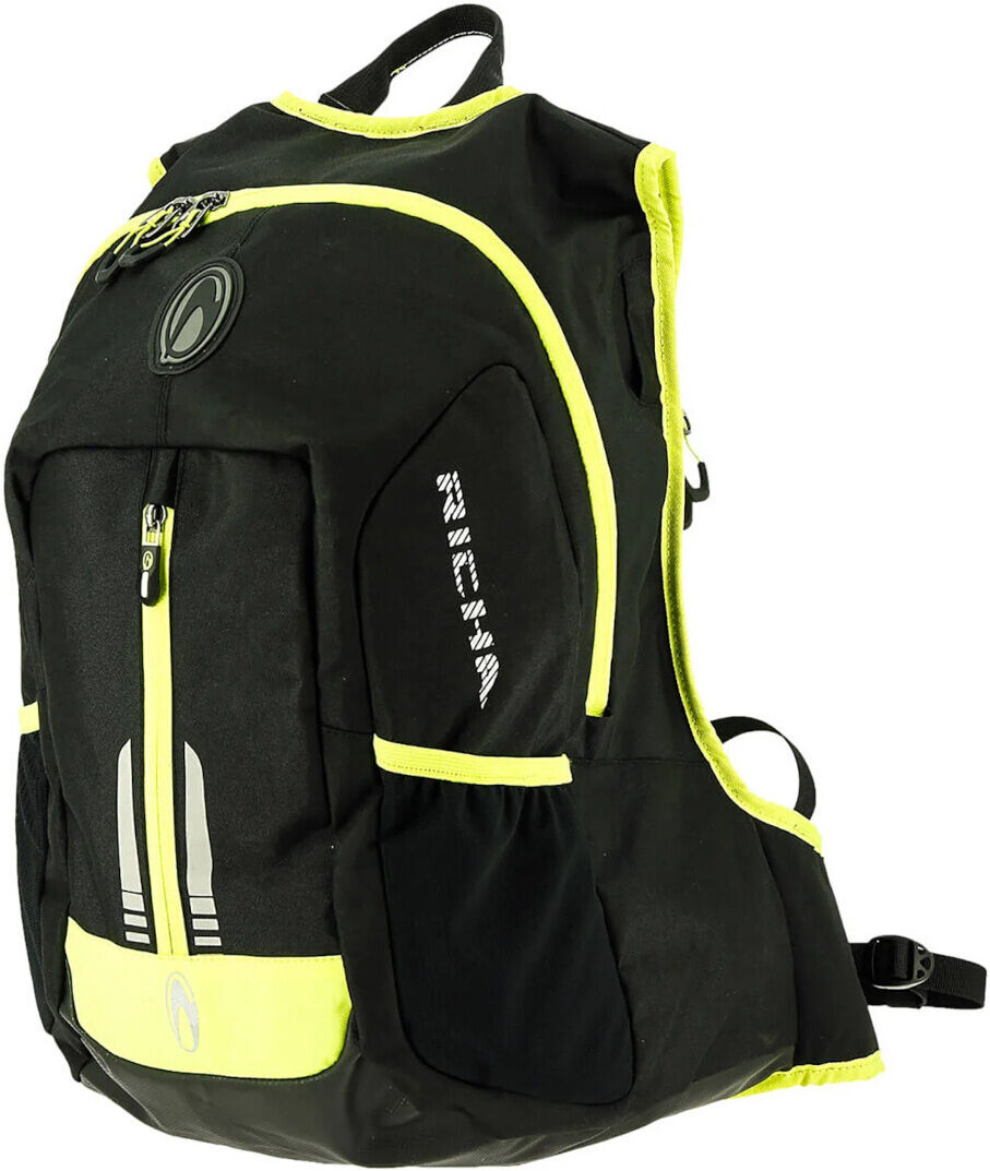 Richa Paddock Mochila de moto - Negro Amarillo (un tamaño)