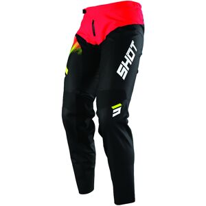 Shot Devo Versus Pantalones de Motocross para niños - Negro Rojo (6/7)