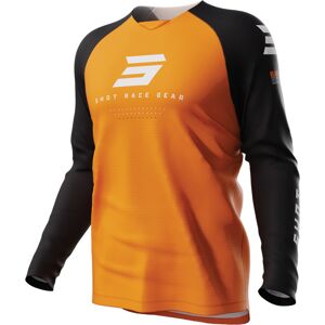 Shot Draw Escape Maillot de motocross para niÃ±os - Negro Naranja (8 - 9)