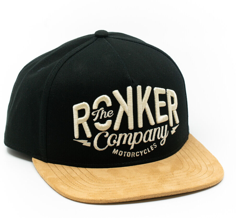 Rokker Motorcycles & CO. Snapback Tapa - Negro (un tamaño)