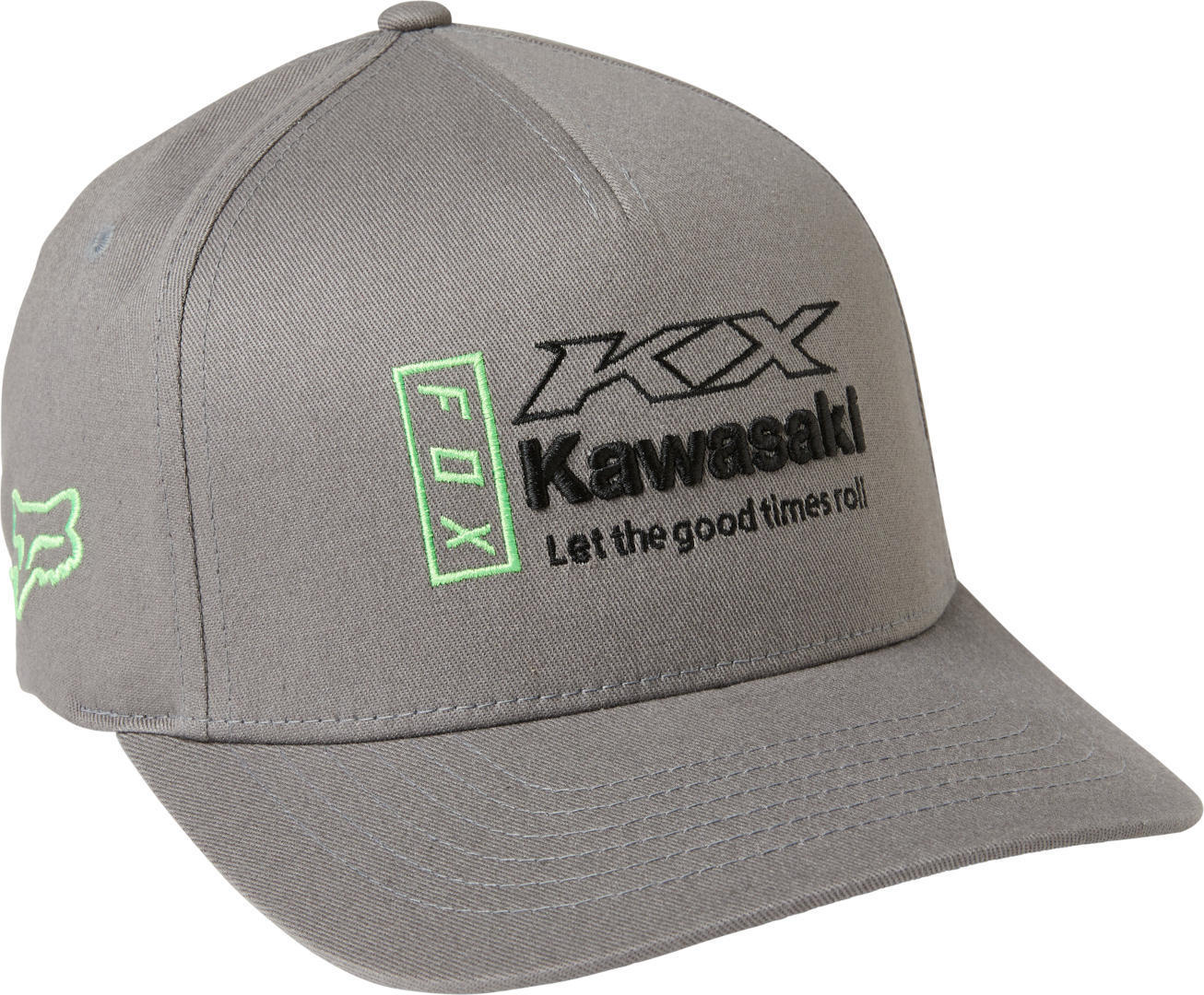 Fox Kawasaki Flexfit Gorro - Gris (S M)