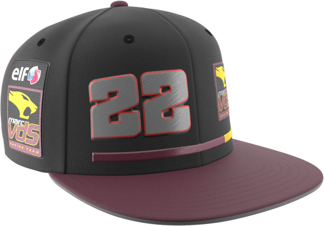 Ixon Marc VDS Number 22 Snapback Gorro - Negro Rojo (un tamaño)