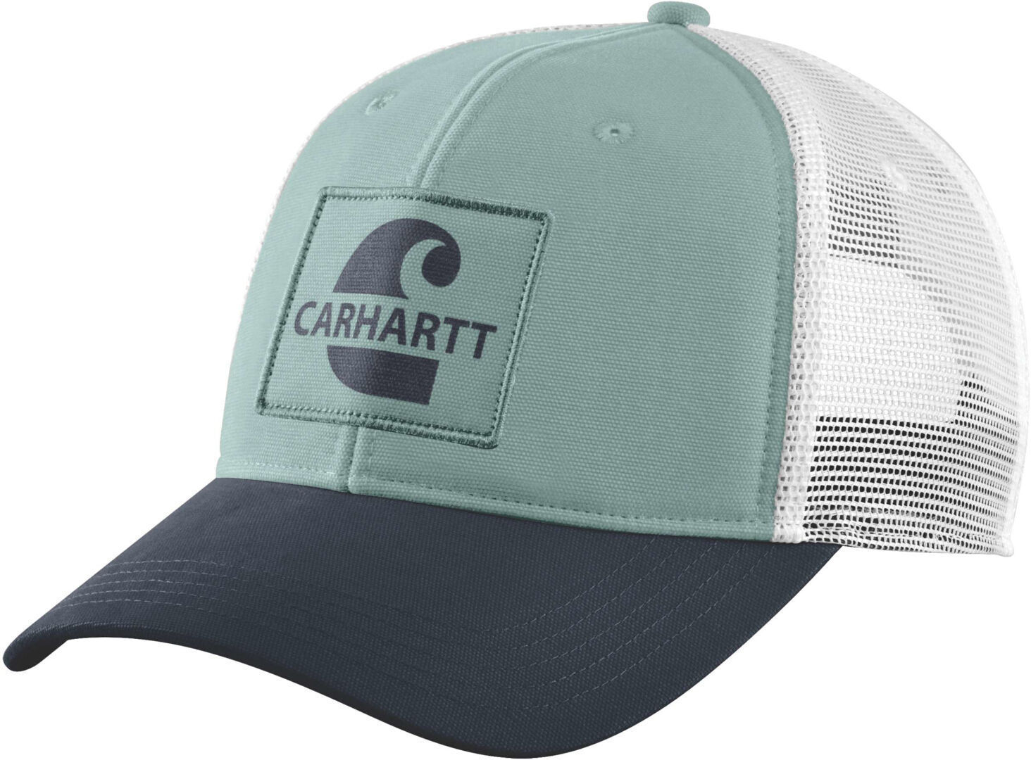 Carhartt Canvas Mesh-Back Core Graphic Gorro - Verde (un tamaño)