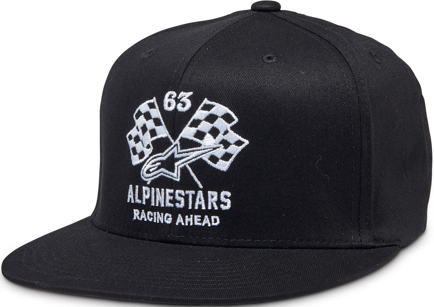 Alpinestars Double Check Flatbill Gorro - Negro Blanco (S M)