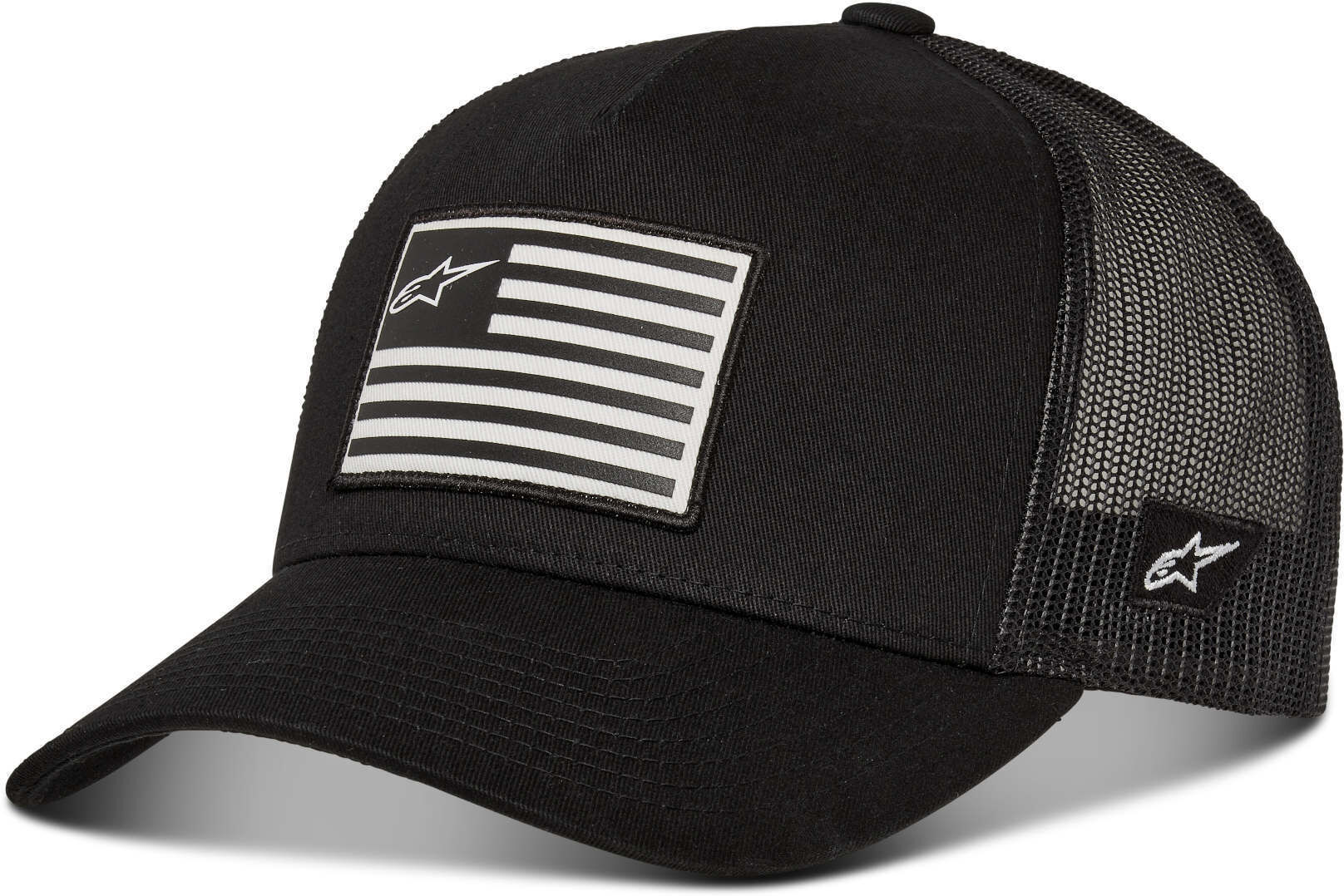 Alpinestars Flag Snapback Gorro - Negro (un tamaño)