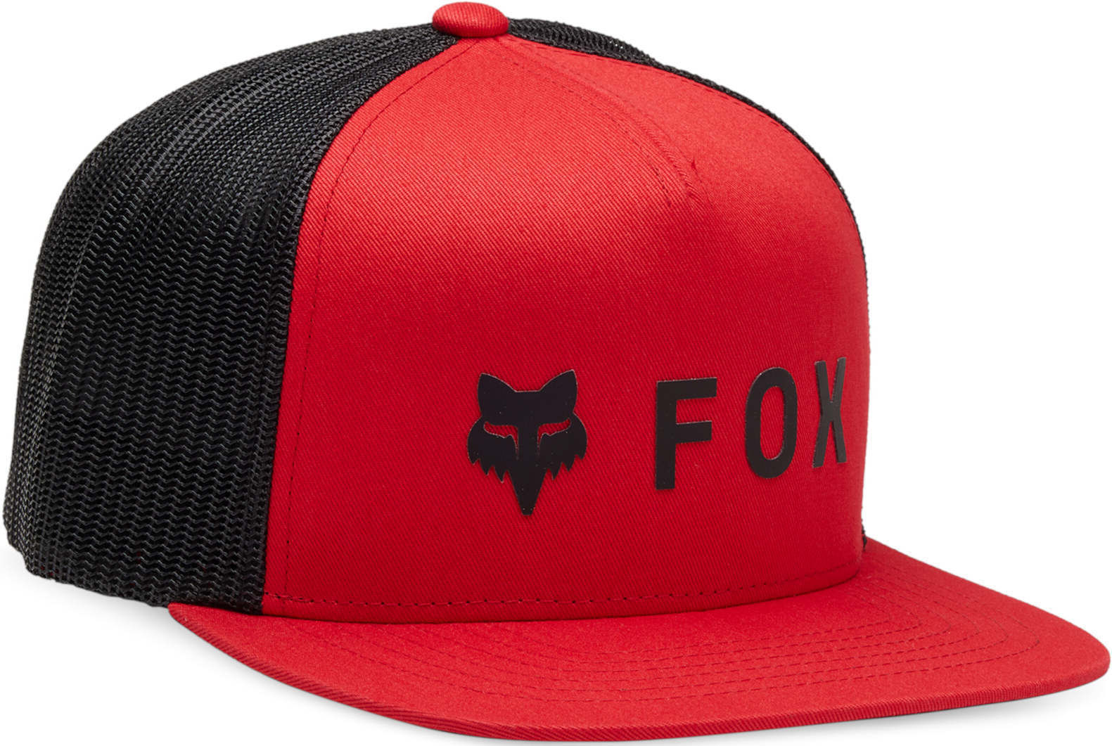Fox Absolute Mesh Gorra Snapback - Negro Rojo (un tamaño)