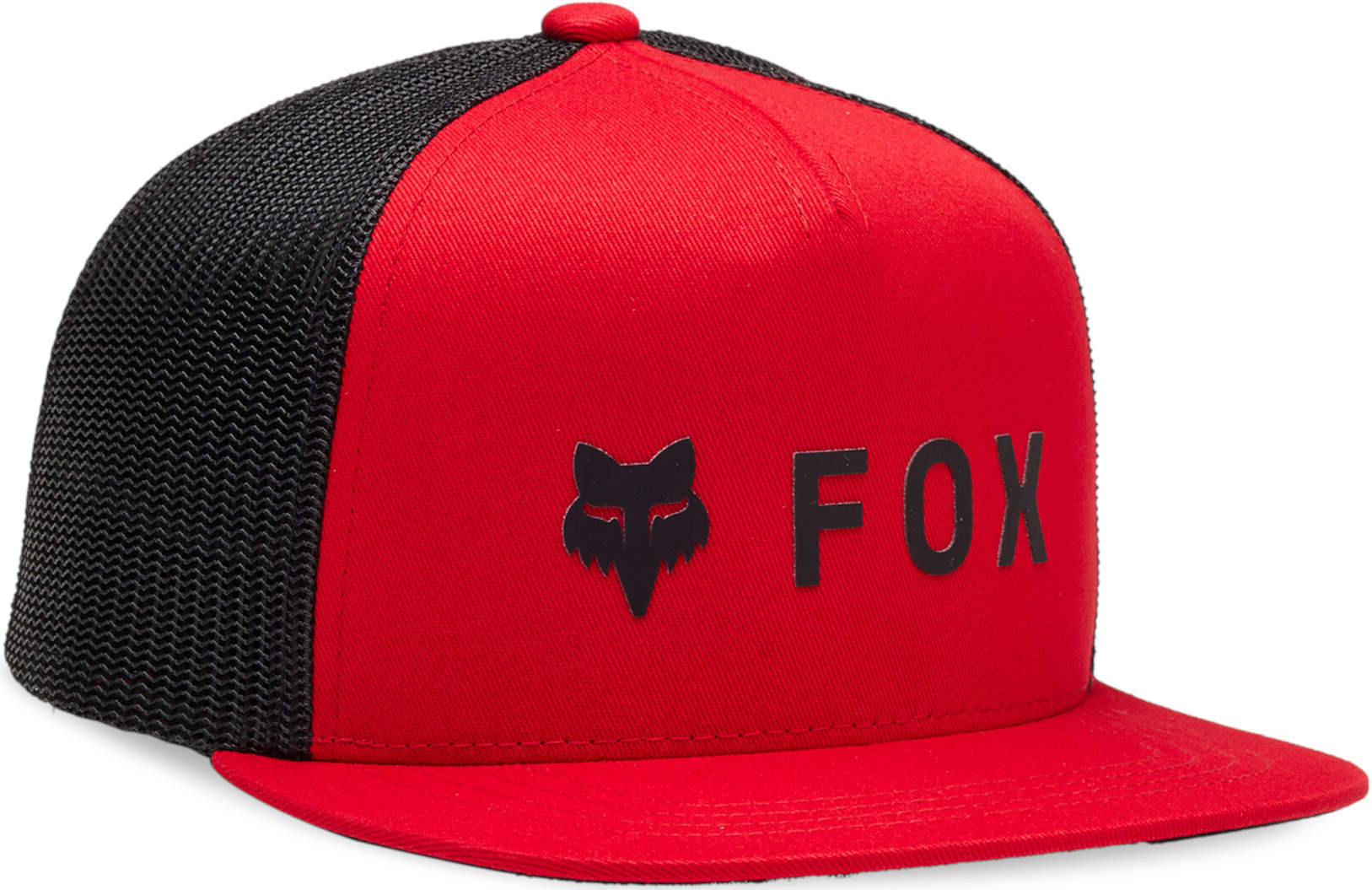 Fox Absolute Mesh Gorra Snapback Juvenil - Negro Rojo (un tamaño)