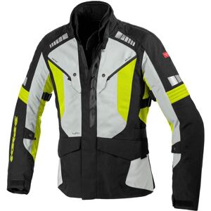 Spidi H2Out Outlander Chaqueta textil para motocicletas - Negro Gris Amarillo (3XL)