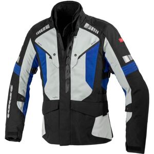 Spidi H2Out Outlander Chaqueta textil para motocicletas - Negro Gris Azul (4XL)